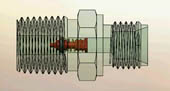 Check Valve. Male Connector, Reverse Flow